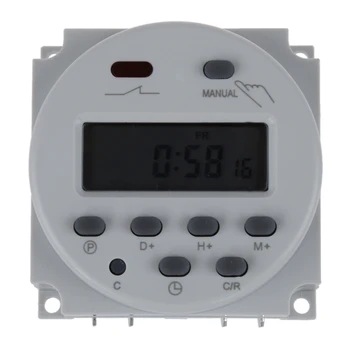 

Digital LCD programmable timer switch 16A AC 220-240 White