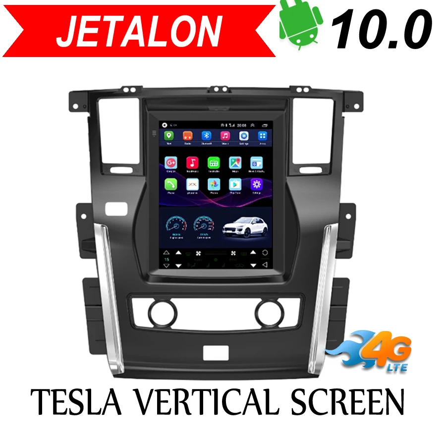 Jetalon умная автомобильная навигация 4G сеть для NISSAN PATROL 2010-2018 стерео Android
