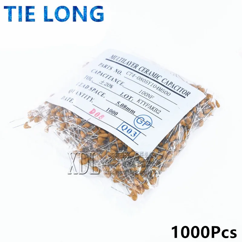 1000Pcs 50V monolithic ceramic capacitor 10PF~ 10UF 22PF 47NF 220NF 1NF 1UF 4.7UF 100NF 330NF 0.1UF 102 104 105 106 103 473 334 |