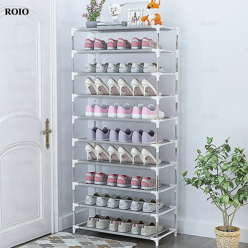 Simple Shoe Rack Metal Shoe Shelf Footwear Living Room Furniture Space Saving Shoes Organizer Stand Holder shoe rack