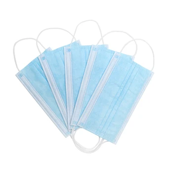 

10/20/50/100Pcs blue Mouth Mask Non-wove Disposable Cotton Mask Earloop Activated Mask Dropshipping In Stock