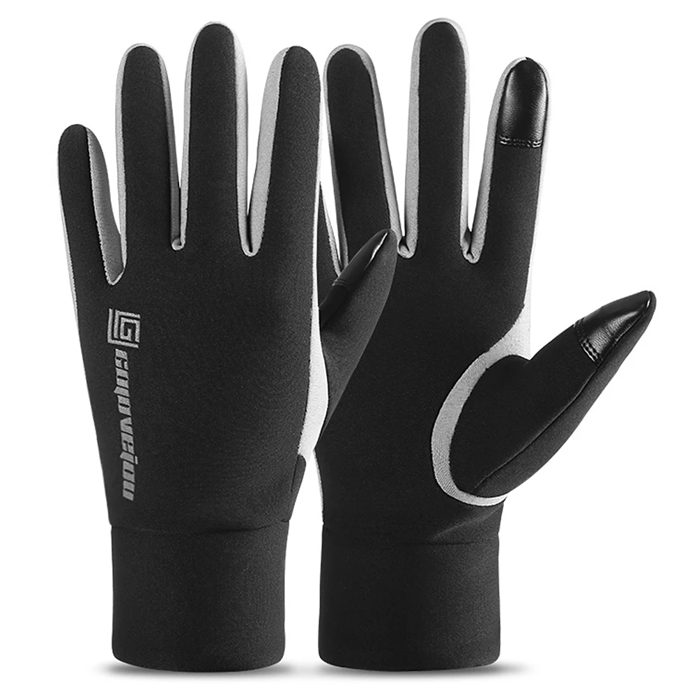 Skiing Waterproof Winter Warm Gloves Men Women Touchscreen Gloves Windproof Sports Gloves with Thin Polar Fleece Lining