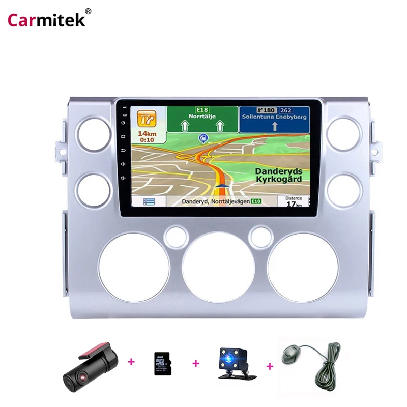 Carmitek 9 дюймов Android стерео радио GPS навигация Мультимедийная система для 2017 2018 Toyota FJ