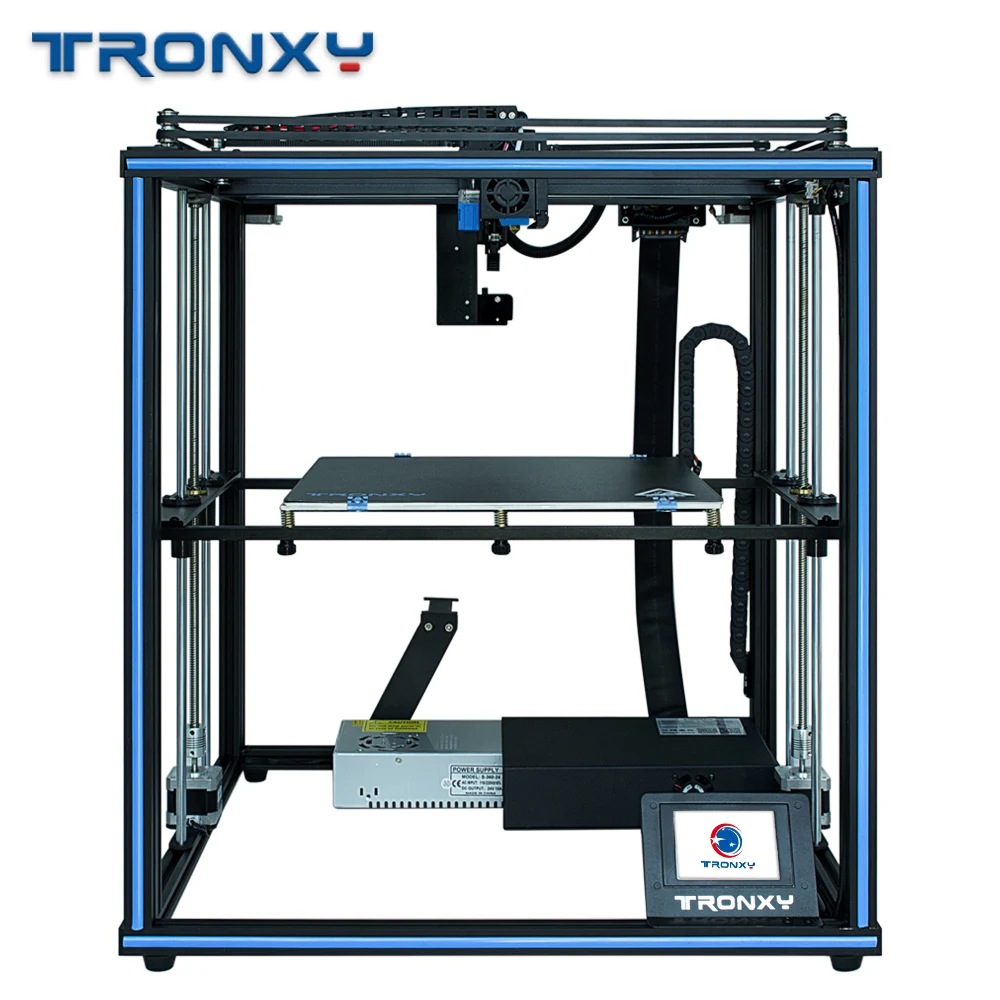 Beste Tronxy X5SA PRO Verbeterde Titan Extruder EN Hoge precisie Dubbele As Geleiderail 3D Printer Build Plaat Hervatten Stroomuitval