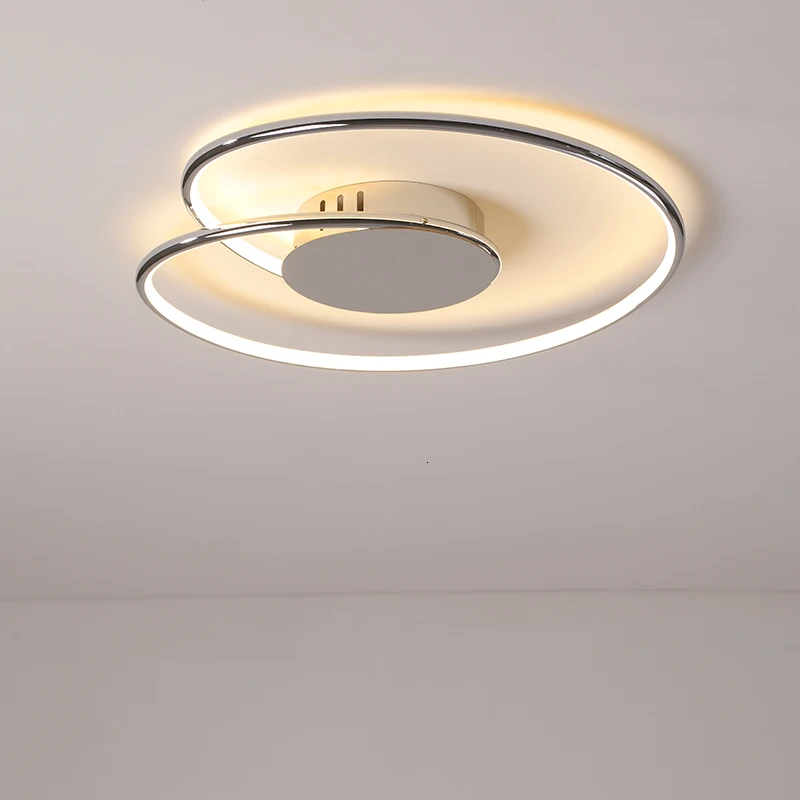 Горячие Современные светодиодные потолочные лампы для спальни Кабинета plafon led techo 110 V-220 V хромированный/позолоченный потолочный светильник lustre fixtues