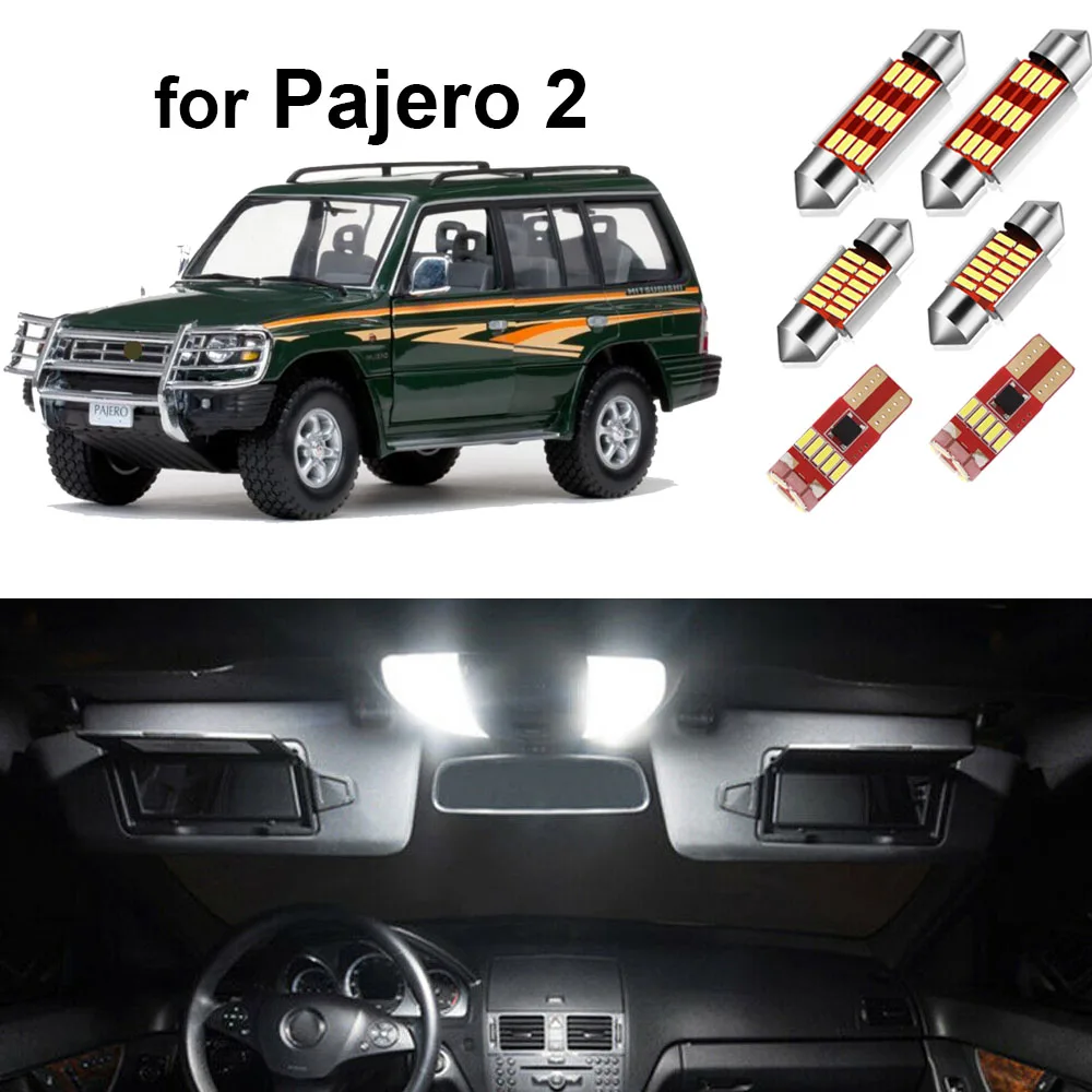 13 шт. can-bus светодиодная лампа для освещения салона автомобиля Комплект Mitsubishi Pajero