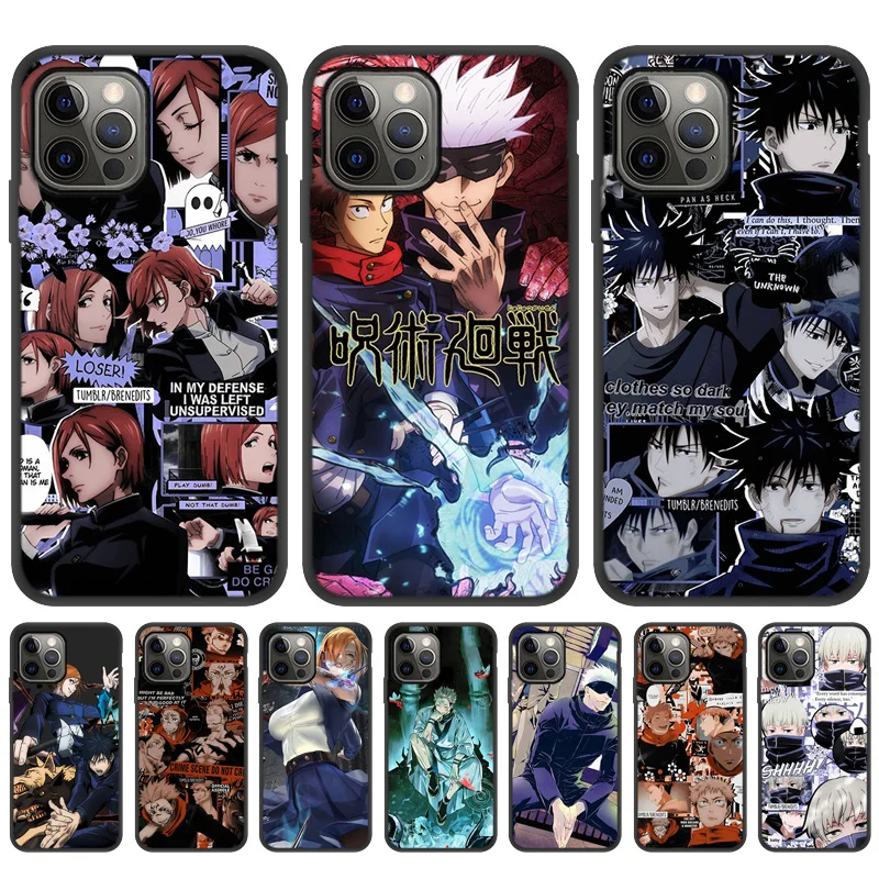 Case For iPhone 11 12 Pro Max Cases Jujutsu Kaisen Anime Case Fundas iPhone11 Pro 7 8 Plus XR XS Max SE 2020 6S 5S 12 Mini Cover