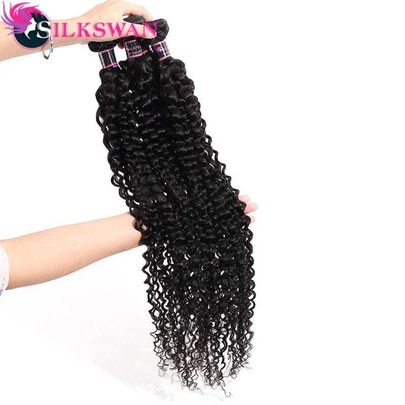 Silkswan, бразильские волнистые волосы, пряди 8-26 дюймов, натуральный цвет, человеческие волосы, волнистые волосы remy, пряди для женщин, человеческие волосы