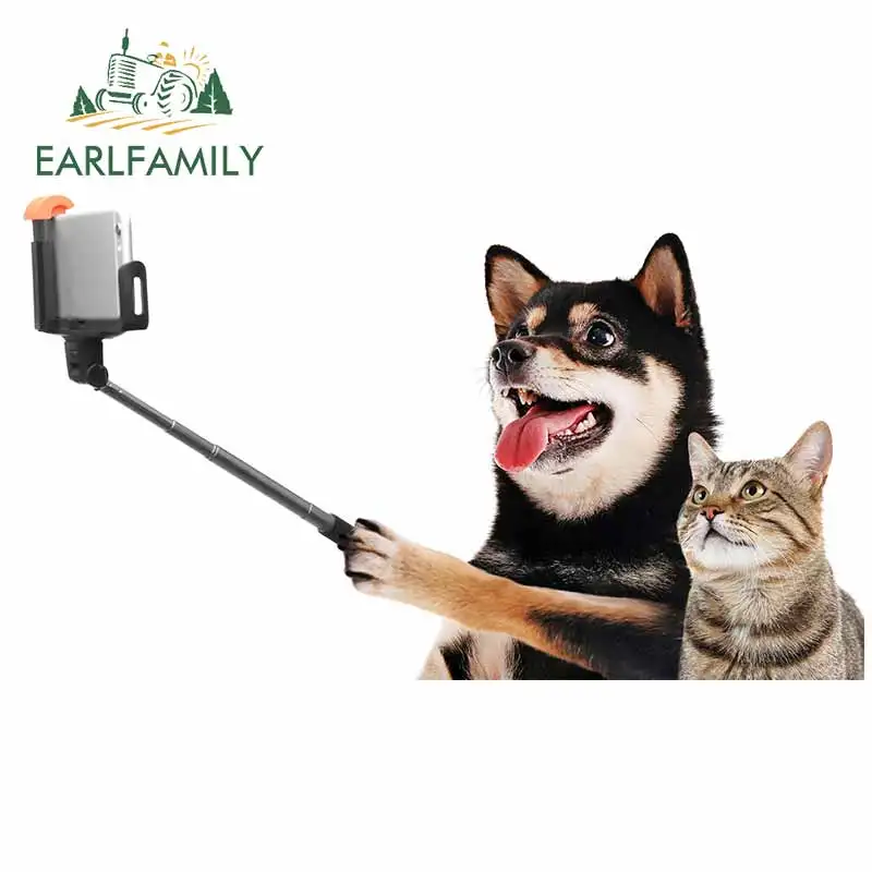 EARLFAMILY 13 см x 7 5 для собак и кошек селфи сделай сам наклейки мотоцикла автомобиля