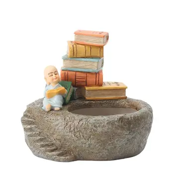 

Small Monk Flower Pot Decoration New Imitation Stone Zen Garden Meaty Potted