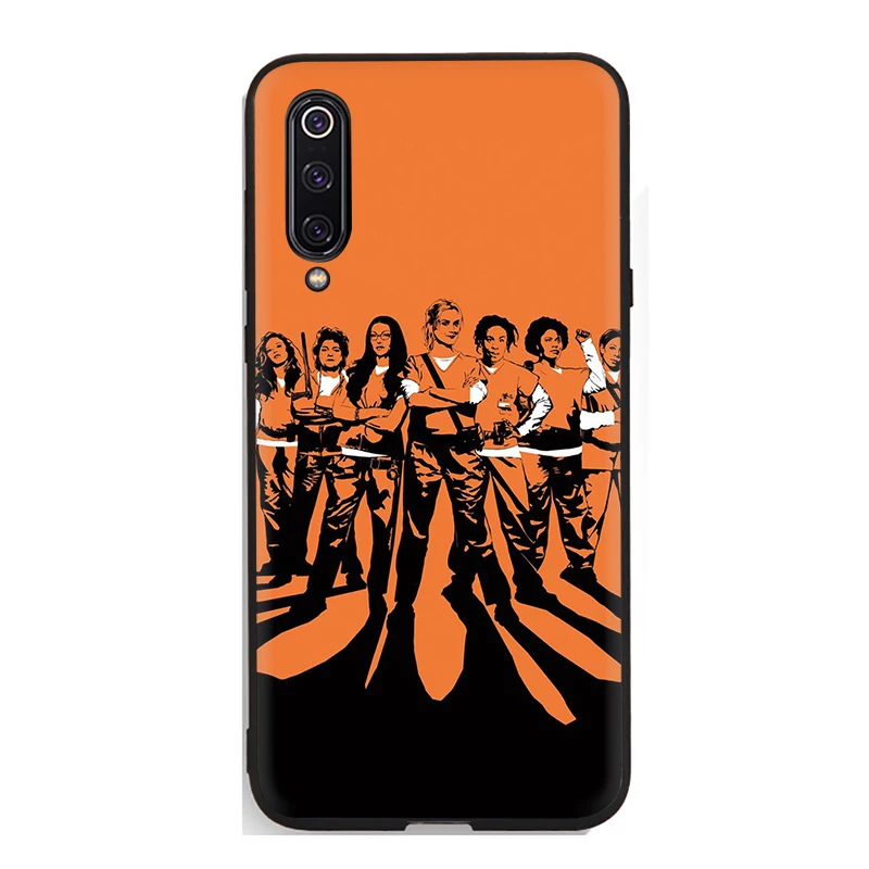 B6 Orange Is The New солнечных очков чёрный цветной Мягкий силиконовый чехол Обложка для Xiaomi Mi на возраст 6, 8, 9, SE A1 A2 5X 6X F1 MAX3 9T A3 Pro CC9 - Цвет: B6