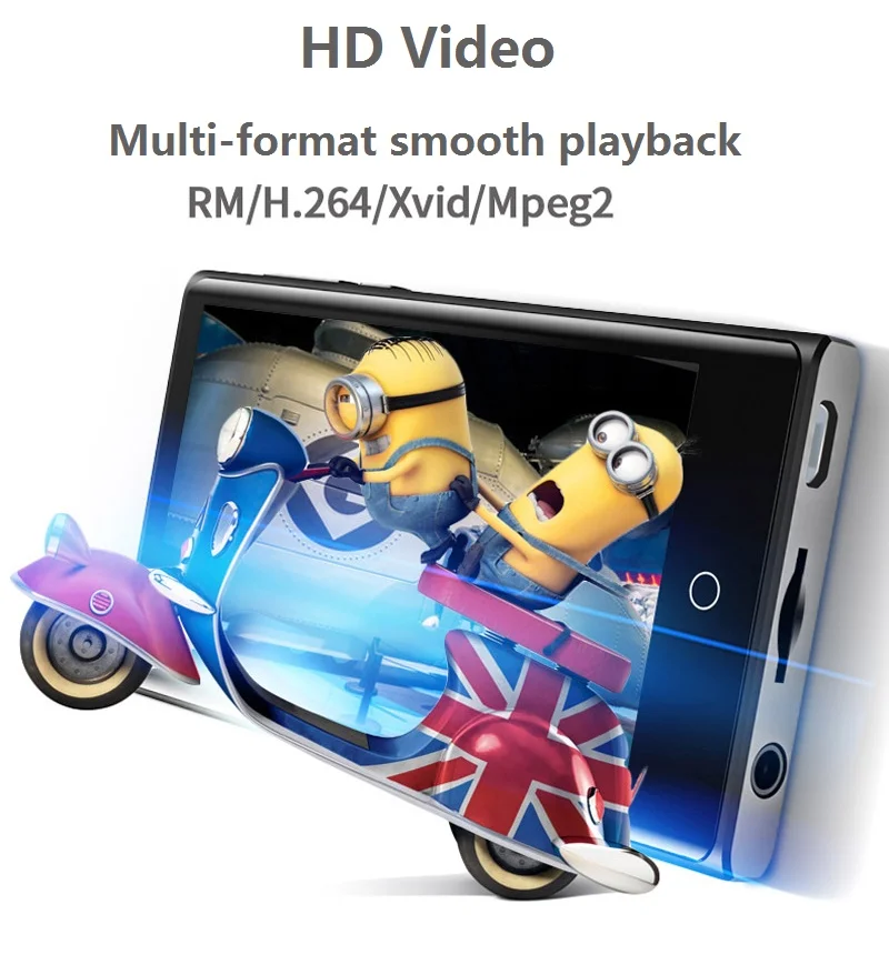 Mp3 плеер Android Wifi Ruizu M15 Bluetooth 5 0 сенсорный экран 3 дюйма 8 ГБ музыкальный с динамиком FM