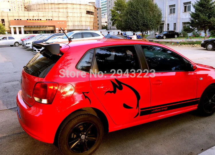 Для Volkswagen Polo спойлер 2011- ABS пластиковый Неокрашенный цвет задний спойлер задний багажник загрузки губы задний дизайн крыла автомобиля