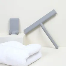 Shower Squeegee Glass Wiper Scraper Shower Squeegee Cleaner with Silicone Holder Bathroom Mirror Wiper Scraper Glass Cleaning