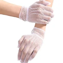 

Hollow Fishnet Gloves Nightclub Sexy Mesh Short Gloves Bride Gloves Summer New Sunscreen Gloves High Quality