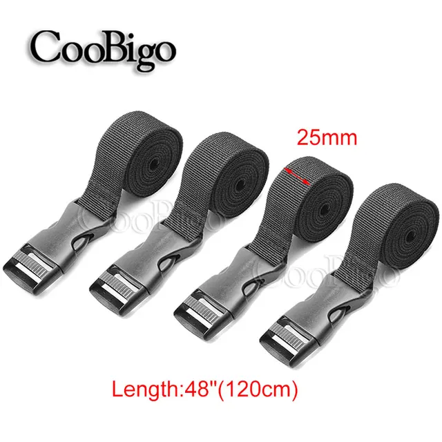 2pcs 120CM Side Release Buckle Tighten Strap Wild Stag Outdoors