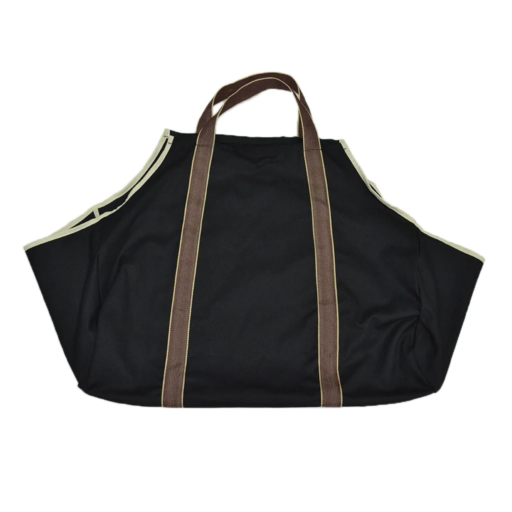

Multi-use Firewood Wood Tote Bag Rack Convenient Logging Bag Storage Holders for Outdoor Beach Campfire