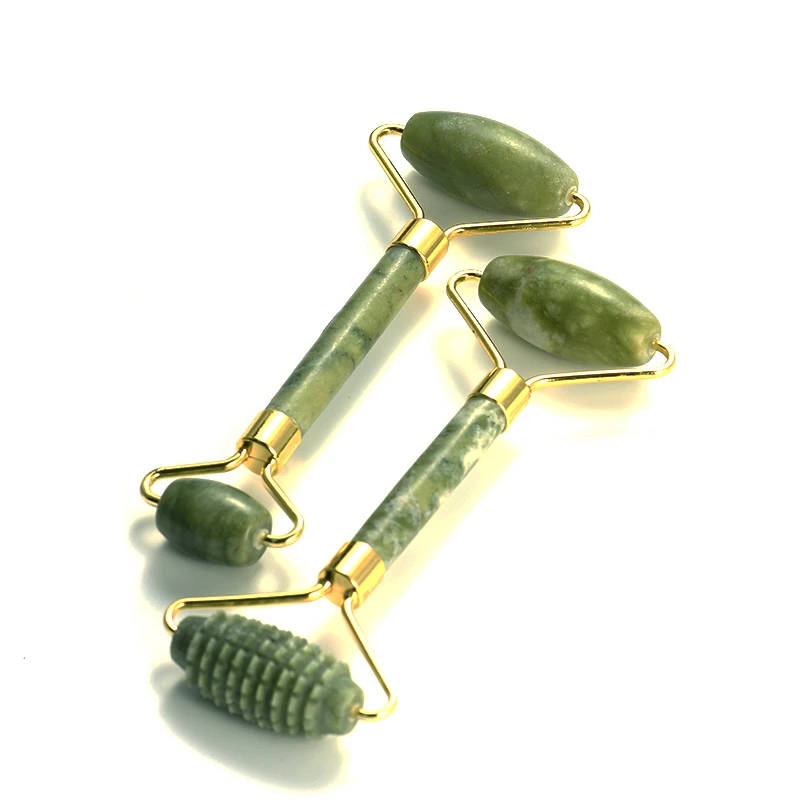 

Face Massage Jade Roller Rose Quartz Natural Stone Crystal Slimmer Lift Wrinkle Double Chin Remover Beauty Care Slimming Tools