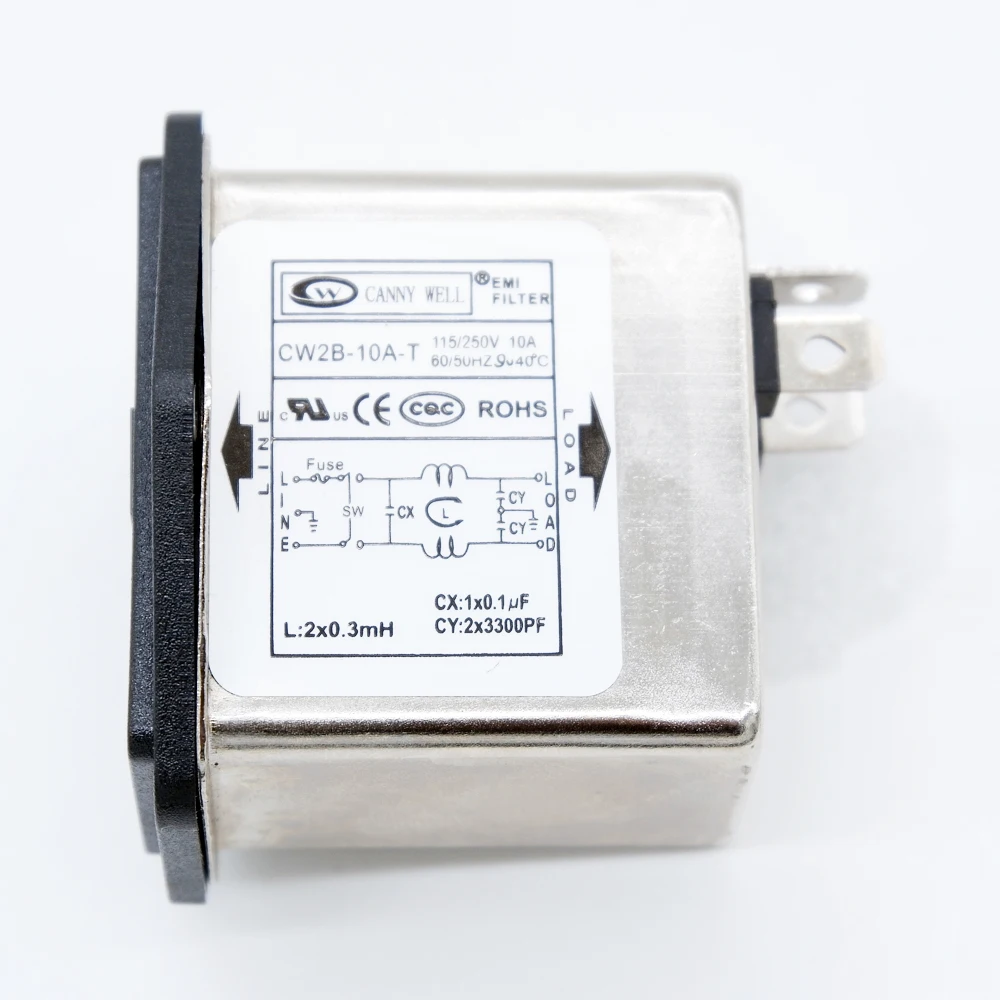 power emi filter emi power filter with Fuse Socket 2 in 1 Single Safety 125/250v 1 order ,anti interference Suppressor Power|Connectors| - AliExpress