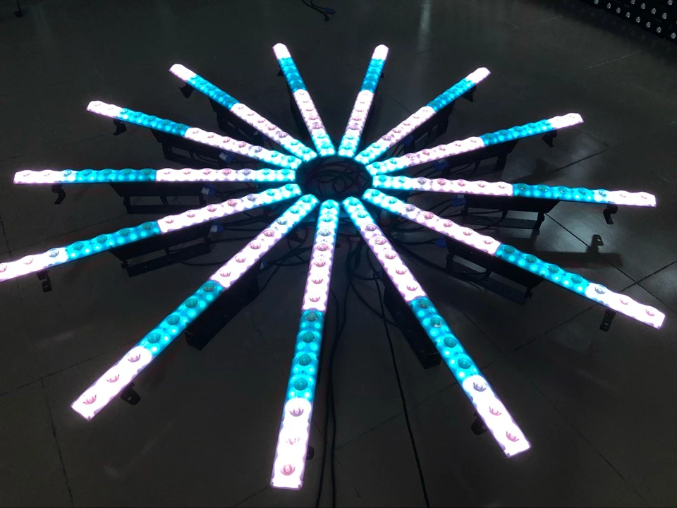 Светодиодный фонарь, светодиодный луч, 2в1, 12x5 Вт, теплый свет, 72 шт., RGB, 3в1, SMD5050, светодиодный, dmx, fase, licht, dj, disco verlichting