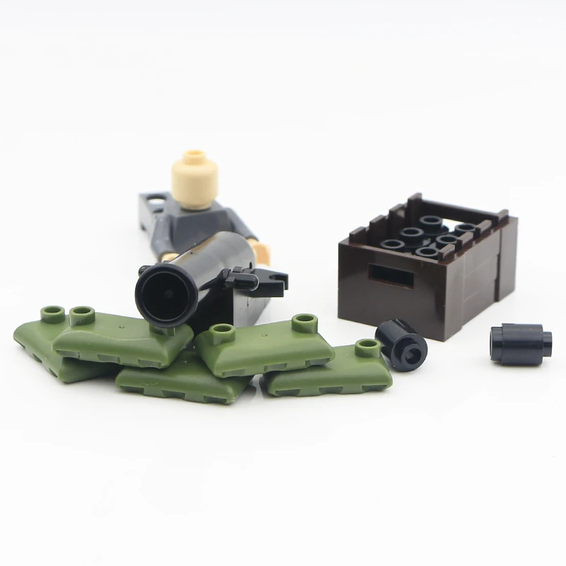 LegoINGlys WW2 Military Building Blocks Roman Army Medieval Soldier Cannon Accessories Brick Parts Gun Carrier Weapon Model Toys (9)