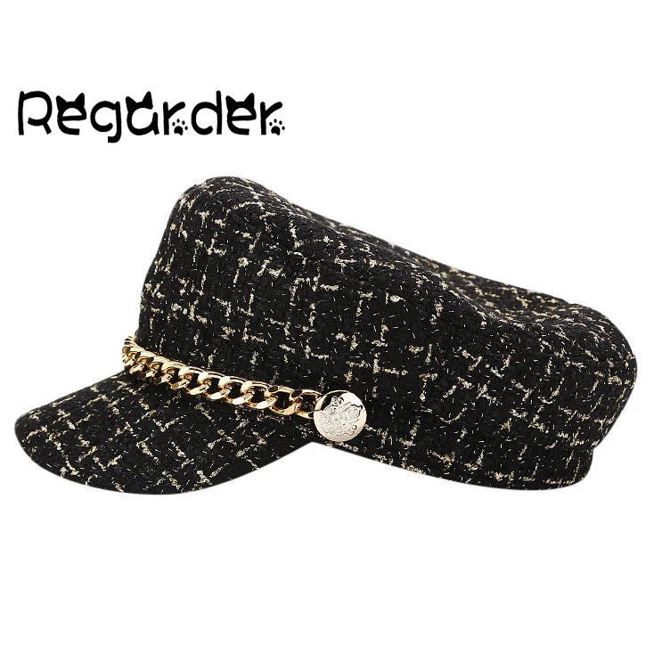

Fashion Vintage Womens Autumn Winter classical Cap Military Cadet Trucker Peaked Urban Hat Adjustable Outdoor Snapback Cap#p3