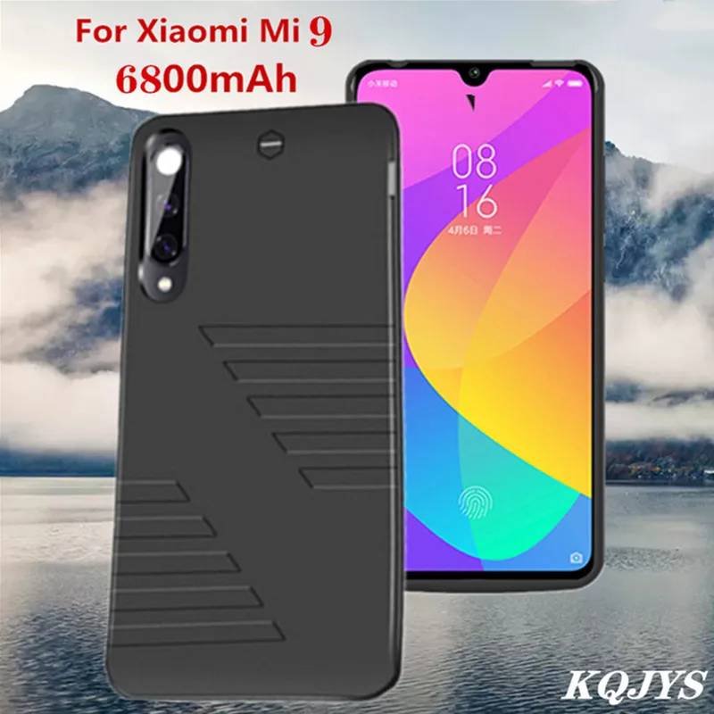 

KQJYS 6800mAh External Power Bank Battery Charging Case For Xiaomi Mi 9 Battery Case Portable Backup Battery Charger Cases