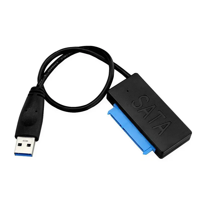 USB жесткий диск, адаптер с простым приводом, кабель-конвертер USB 3,0 на SATA, черный кабель с быстрой передачей