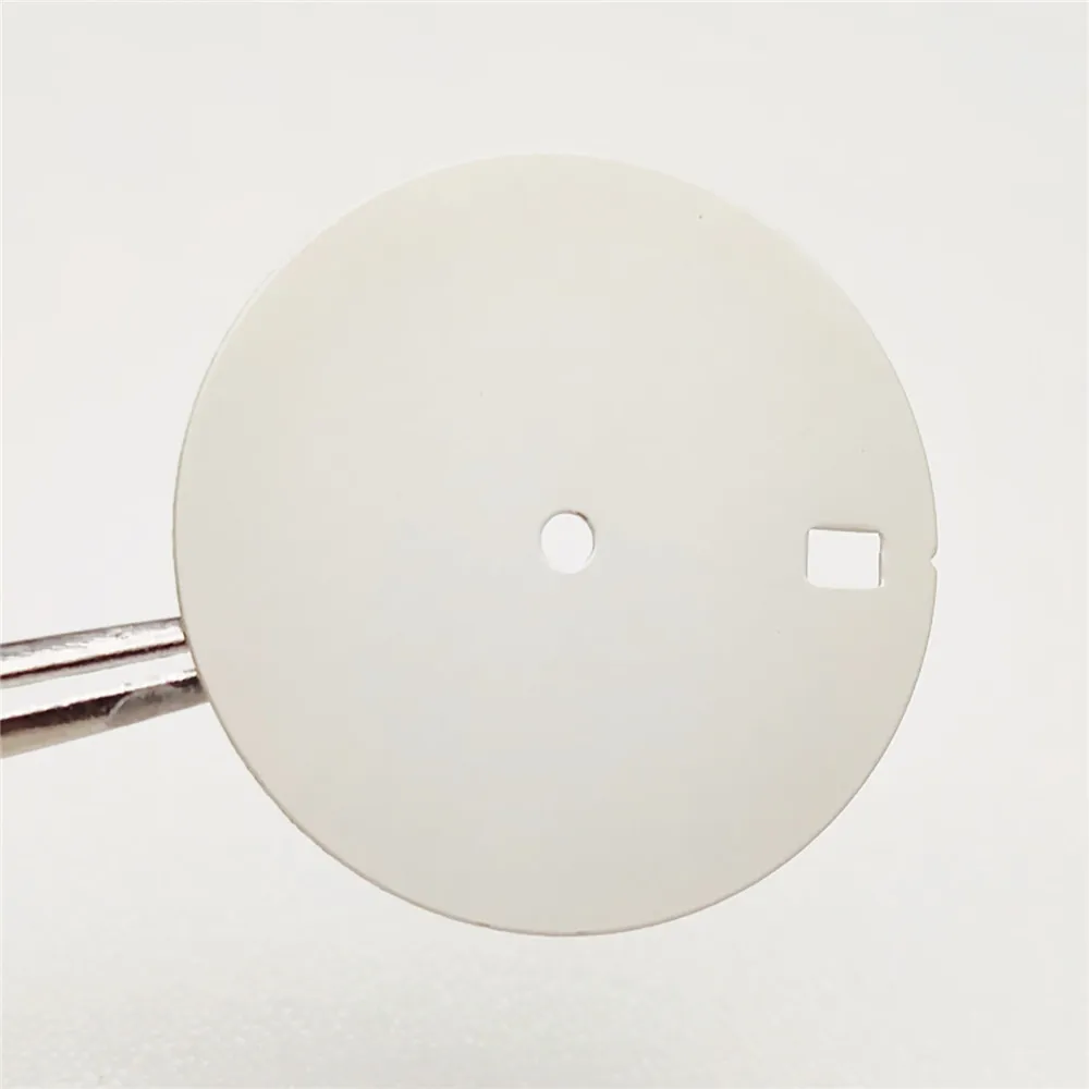 28.5mm Watch Dial Movement Single/Double/No Calendar Watch Face Matte White Dial for NH36 NH35 for SKX007 SRPD79 Modified Part watch dial accessories watch face accessories clock movement parts