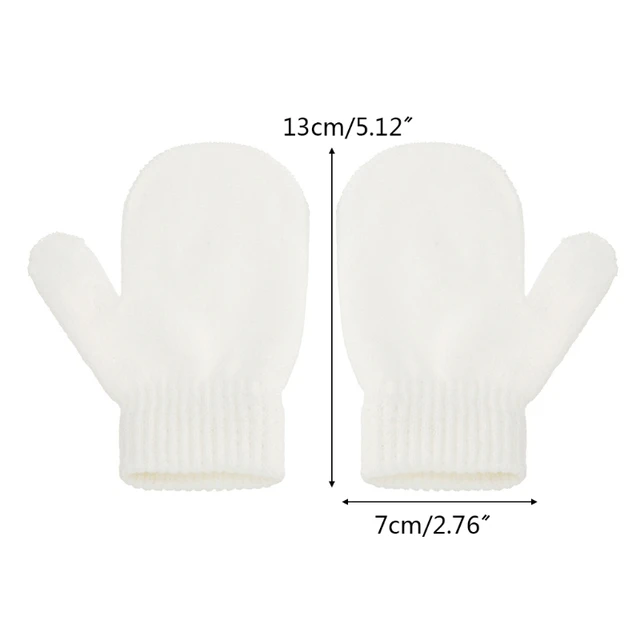 Gants À Doigts Complets Pour Enfants Avec Ficelle Mitaines Chaudes Pour  Bébé .