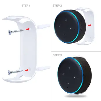 

Speaker Holder Wall Mount Stand Hanger Bracket Case Screws for Amazon Echo Dot 3rd Generation Home Voice Assistants WXTA