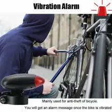 Bicycle GPS Locator With LED Light Mountain Bike Taillights Anti Lost Device Bike Tracker