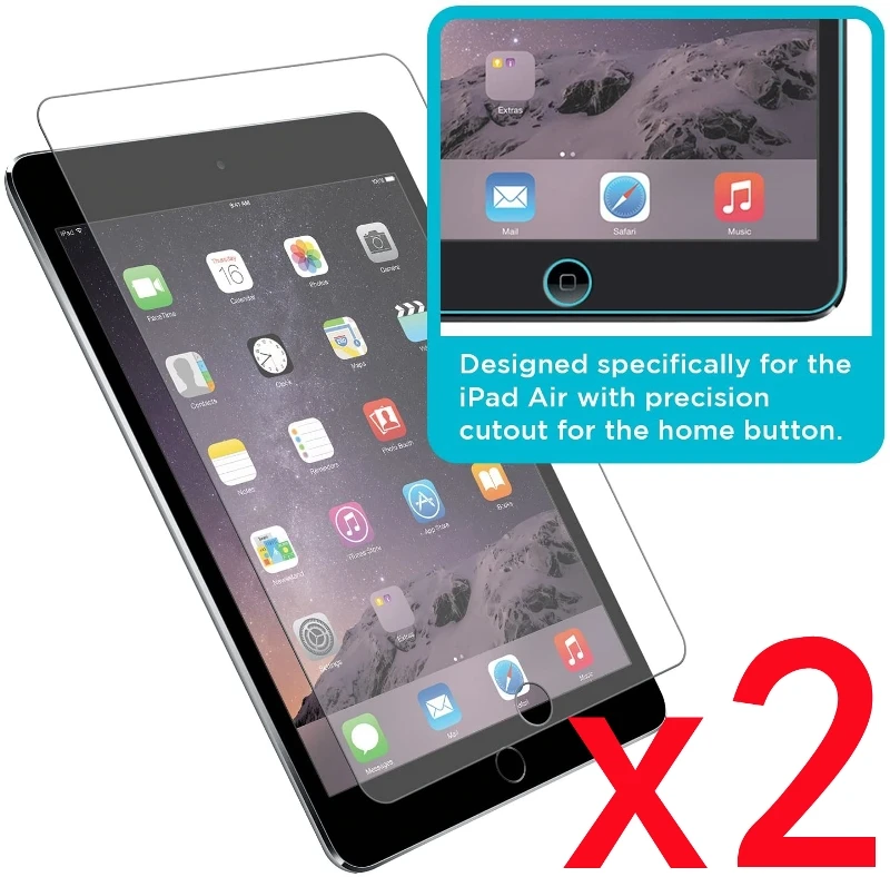 2 шт. Tablet закаленное стекло Экран Защитная крышка для Apple Ipad 2/Ipad 3/Ipad 4 Анти-Царапины