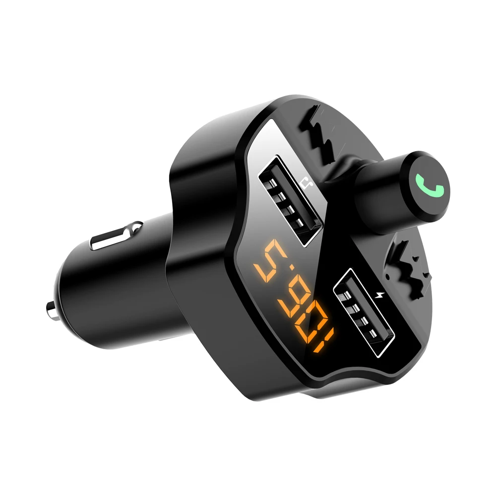 LCAV fm-передатчик Авто Handsfree Usb Bluetooth автомобильные голосовые подсказки Встроенный микрофон светодиодный дисплей частоты
