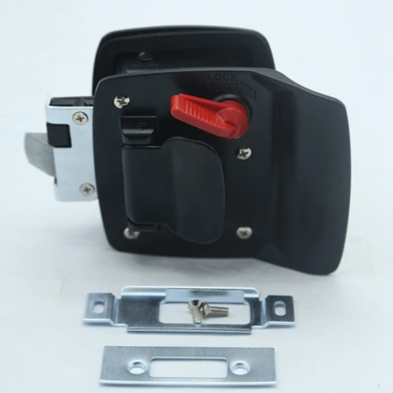 Черный RV весло входная дверь замок рукоятка защелки Deadbolt Camper трейлер