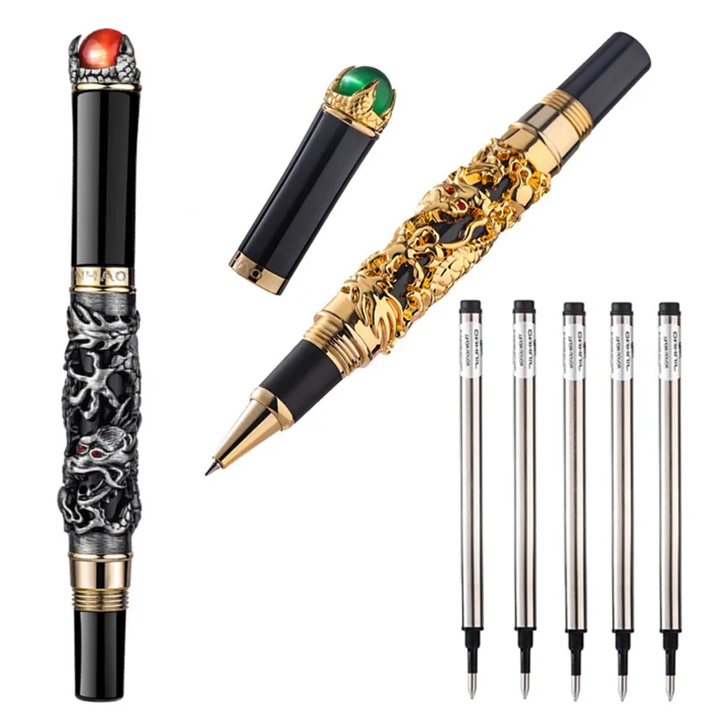 

Шариковая ручка Jinhao, металлическая, в виде дракона