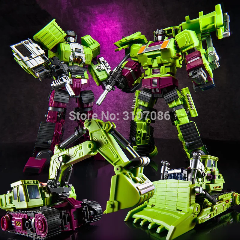 JinBao Разрушитель трансформация G1 GT Oversize 6IN1 Bonecrusher Scrapper Gravity Mixmaster Hook KO фигурка Робот