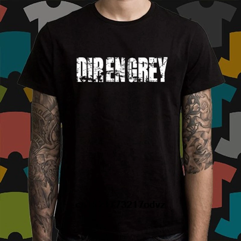 Men T shirt Fashion Dir En Grey Japan Metal Band Logo funny t-shirt novelty tshirt women |