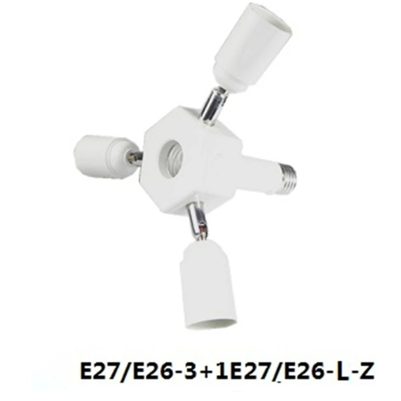 Conversion Lamp Holder E27 / E40 Turn 3 + 1E27 Universal Head