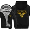 Winter Stargate Atlantis Hoodies Men Fashion Coat Pullover Fleece Liner Jacket Stargate Atlantis Sweatshirts Hoody 5