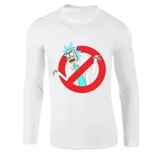 Long Sleeve T Shirt Men Ready Stock Men's Bad Rick Funny Anime T-shirt Unisex Casual Morty T Shirt Hip Hop Gym Without Women