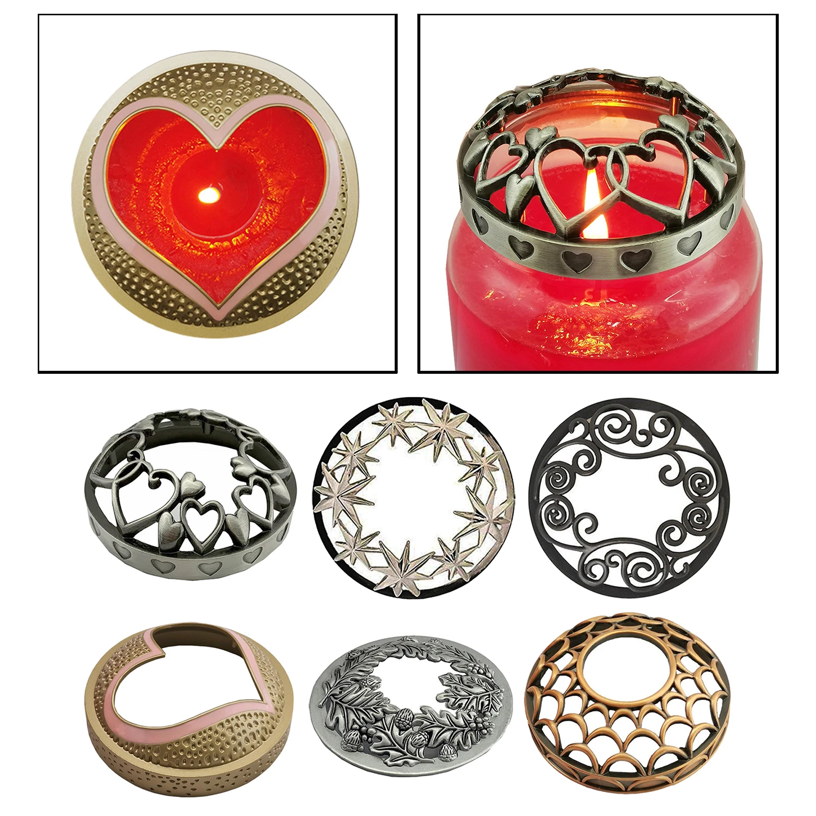 CandlesTopperCandleSleevesBurnEvenlyAccessoriesHomeDecorCandlesShadesSleevesCover