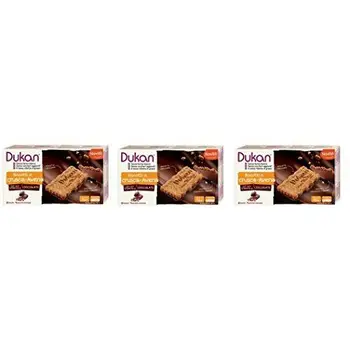 

Dukan - Gourmet Cookie with Chocolate, 3 Packs of 12 Crispy and Delicious Cookies - [Set of Natural Quizen Soap Free]