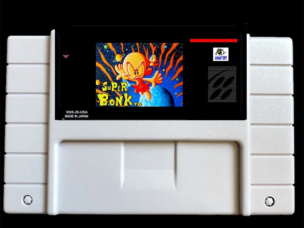 Супер Bonk США-NTSC Версия 46 контактов игры карты NTSC Версия для ретро видеоигр консоли