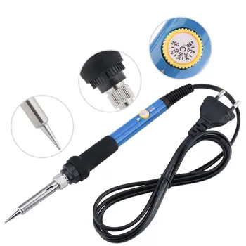 

New Adjustable Temperature Electric Soldering Iron 220V 110V 60W Welding Solder Rework Station Heat Pencil Tips Repair Tool