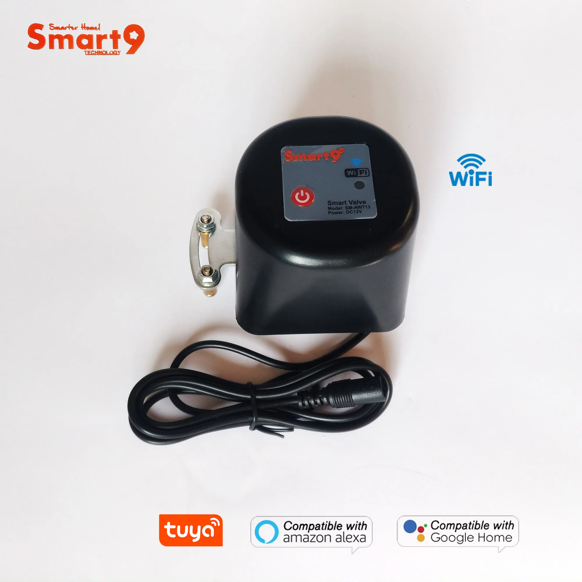 Smart9 Wifi клапан управления Лер TuYa умный дом решение манипулятор рычаг дистанционного управления для газовых водяных клапанов питание от TuYa