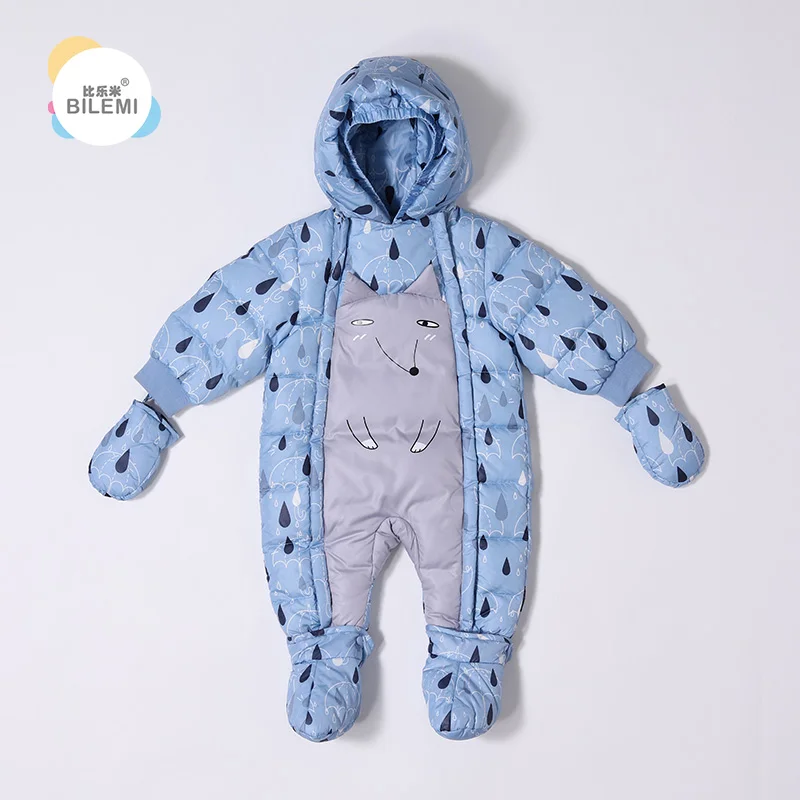 

Bilemi newborn winter rabbit deer baby footless romper