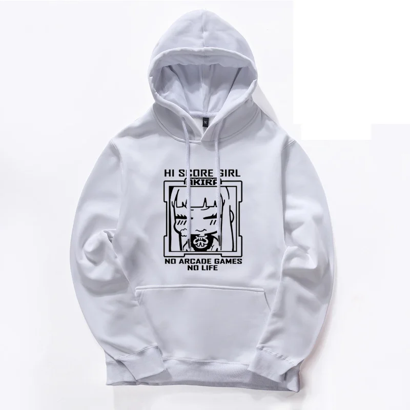 Новинка Зимняя толстовка с капюшоном для девочек высоким баллом Аниме Akira Oono