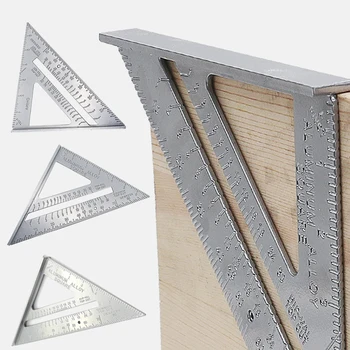 

Aluminum Alloy Measurement Tool Triangle Square Ruler Speed Protractor Miter For Carpenter Tri-square Line Scriber Saw Guide