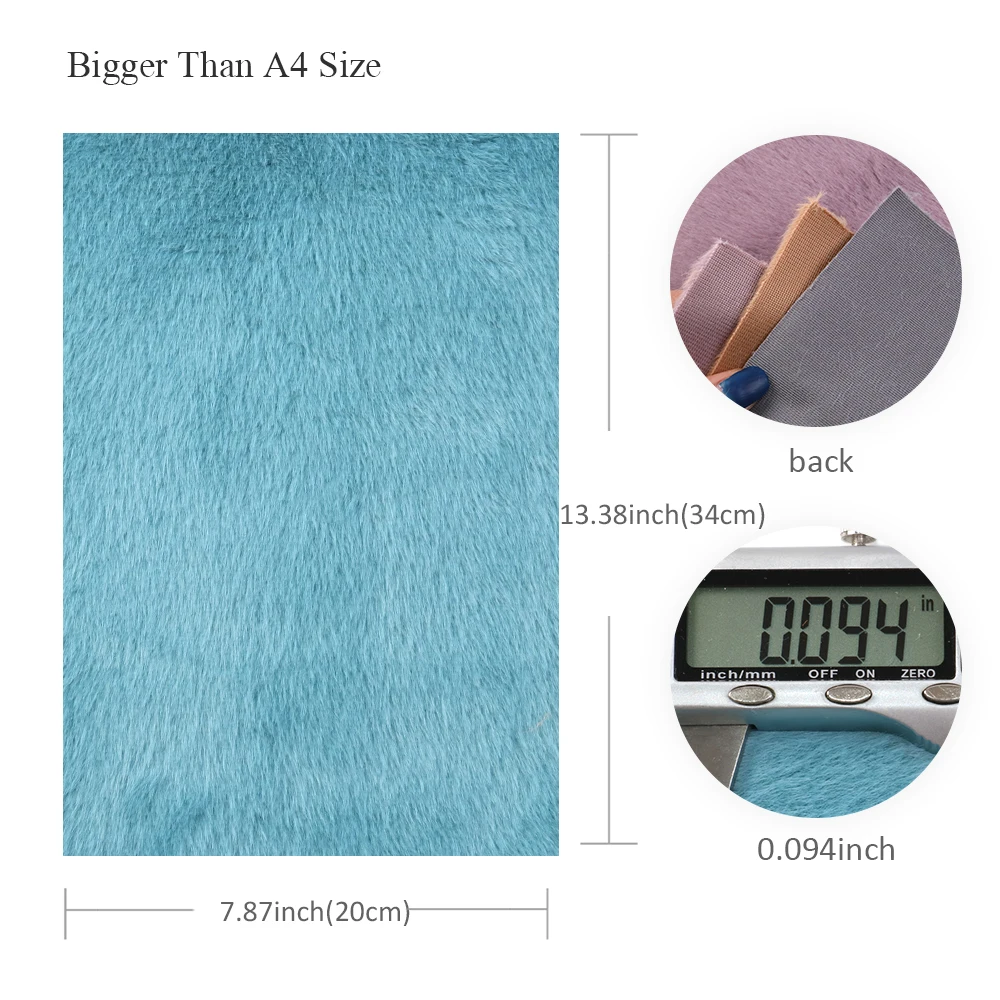 20*34cm Plain Color Velvet Fabric Sheets For Making Handmade Home Events Handbag Crafts,1Yc8108